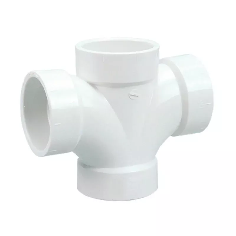 1-1/2" DWV PVC Double Sanitary Tee D428-015