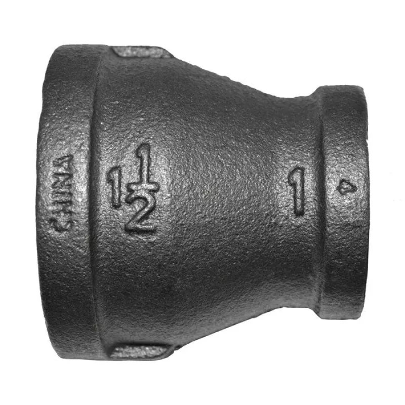 1-1/2" x 1" Black Malleable Iron Reducer Coupling (BMCO1121 / 35036)