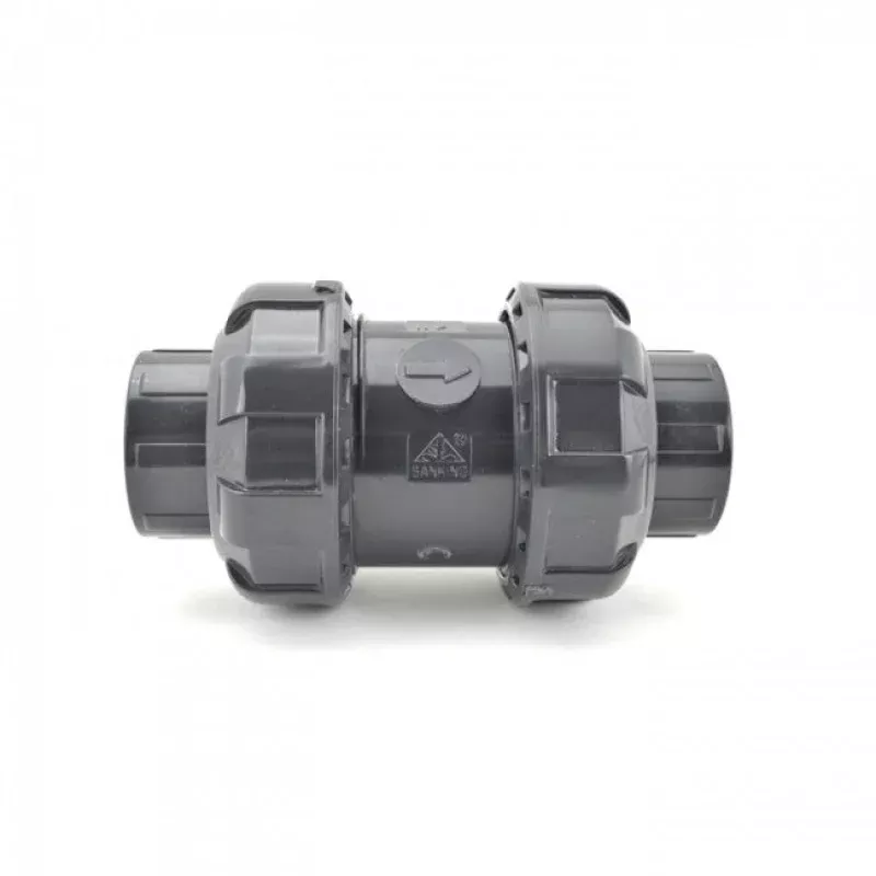 1 1/4" Flui-Pro CPVC Ball Check Valve - Socket & Threaded Ends Viton