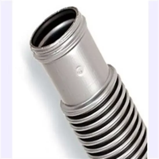 1.5" x 4' Above Ground Filter Hose - Cuffed - Silver-Black Premium