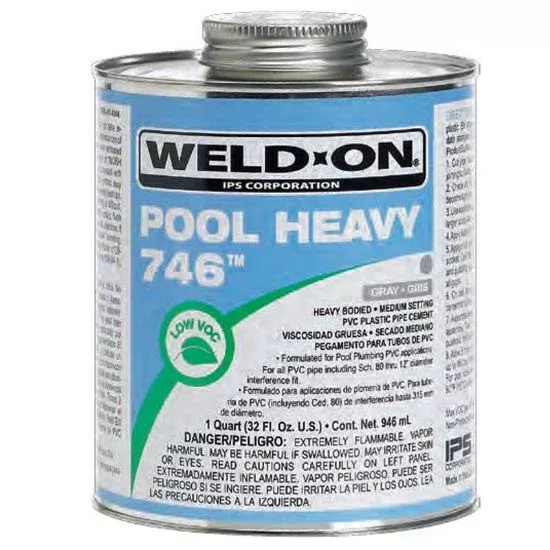 1 QT 746 POOL HEAVY CLEAR CEMENT CASE OF 12 IPS #13563 HEAVY BODY