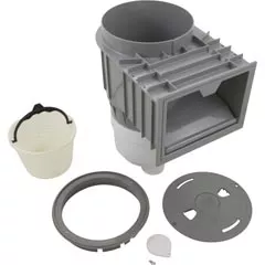 2" Waterway Renegade gunite skimmer w/ round lid- Gray