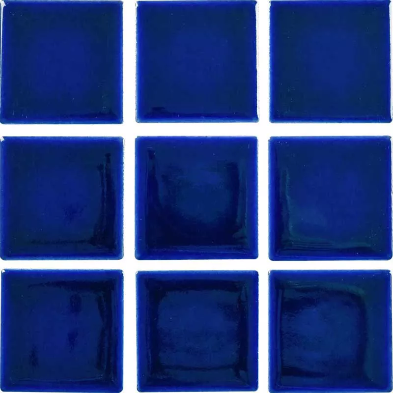 2" x 2" Glazed Tile Cobalt Pool Tile (SQF)