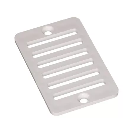 2" x 4" Rectangular White Compact Deck Drain Cover