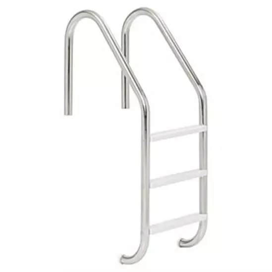 3 Step Stainless Steel In-Ground Pool Ladder - Plastic Tread
