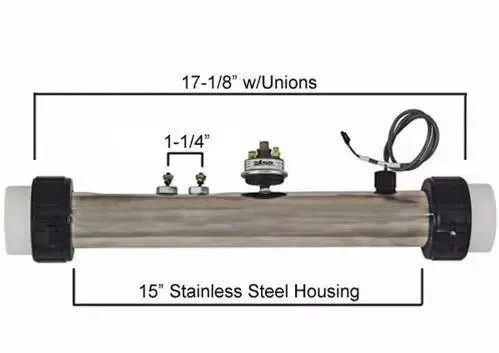 5.5KW Heater Assembly for Balboa Value/LE 58019 - 26-0809-7S-KSP