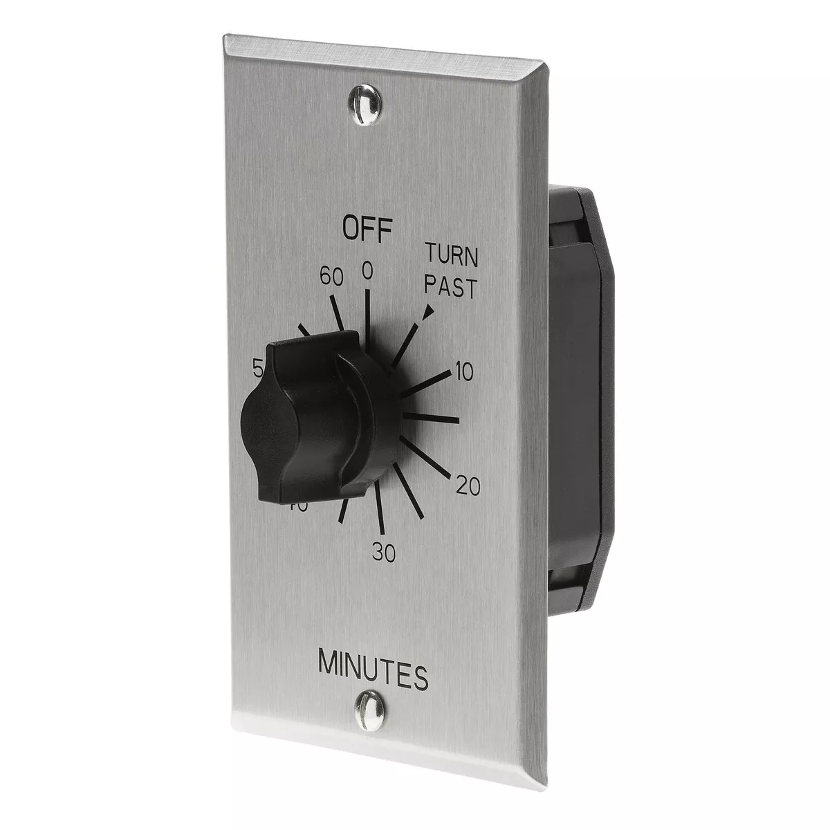 60 Minute In-Wall Twist Timer, Commercial Metal Faceplate