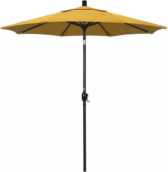 7 1/2 Ft Market Umbrella With Black Aluminum Pole