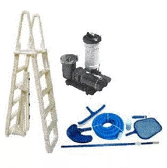 Above Ground Pool Equipment Pack for 24' Round Pool - IncludesLarge Cartridge System
