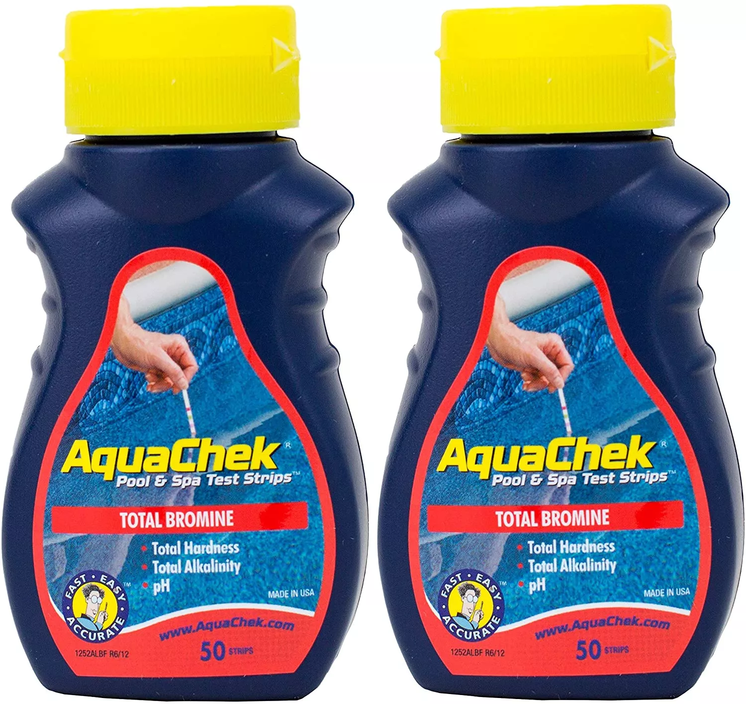 AquaChek Total Bromine Red Test Strips 50 Strips (Pack of 2)