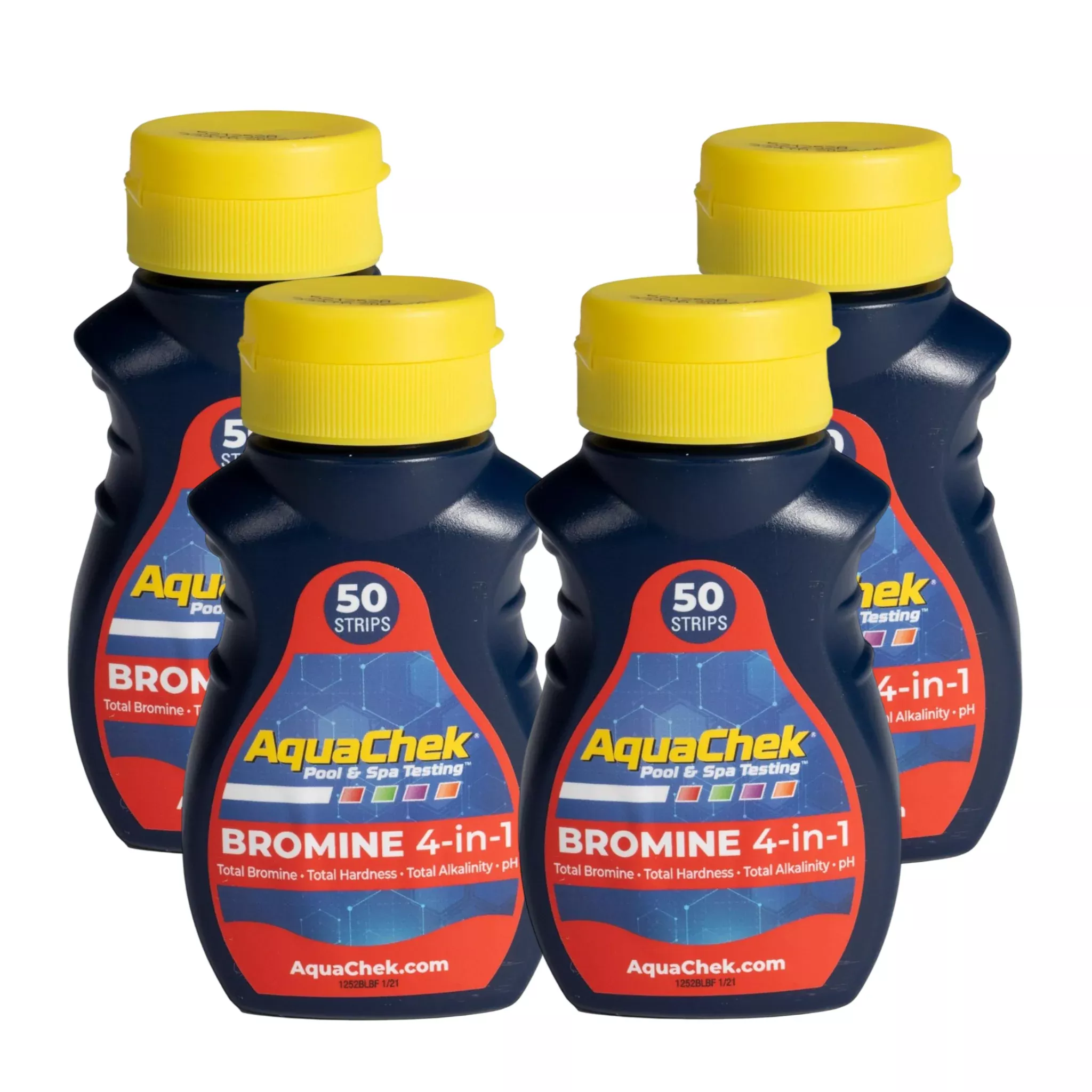 AquaChek Total Bromine Red Test Strips 50 Strips (Pack of 4)