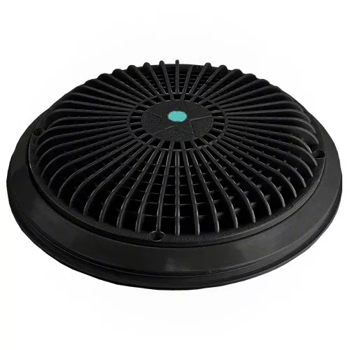 AquaStar 10" Round Star Universal Suction Outlet Cover - Black