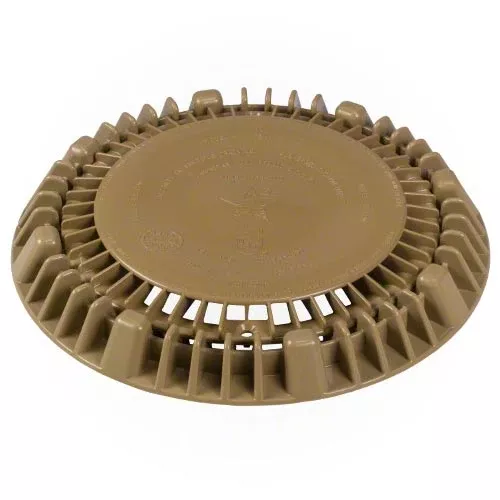 AquaStar 8" Round Suction Outlet Cover - Tan