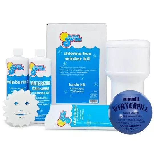 Basic Pool Closing Kit Up To 7,500 Gallons With WinterPill Pool Winterizer Bundle
