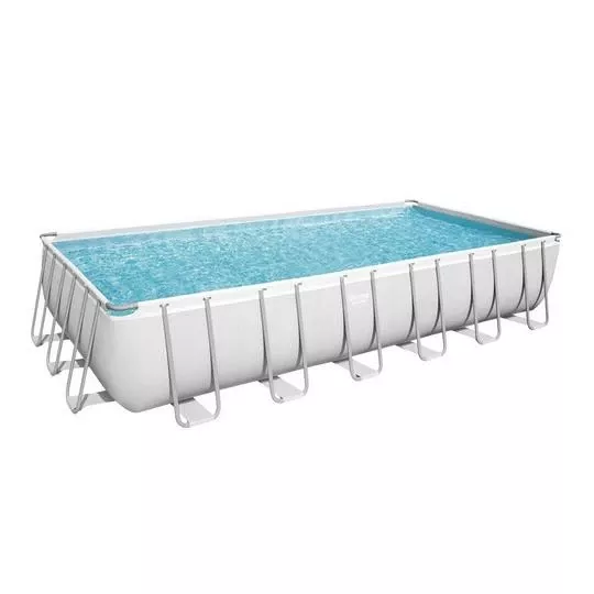 Bestway – Power Steel 24′ X 12′ X 52″ Rectangle Above Ground Pool Set
