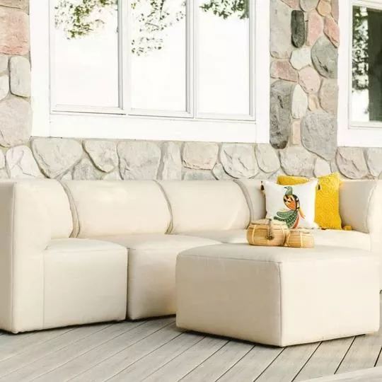 Big Joe – Patio 5-Piece Sectional Couch, Terra Bask