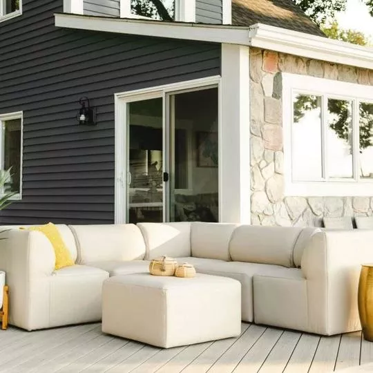 Big Joe – Patio 6-Piece Sectional Couch, Terra Bask