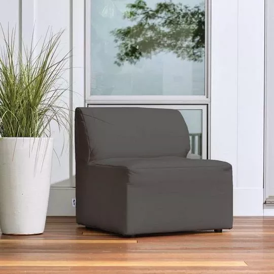 Big Joe – Patio Armless Chair, Castor Gray