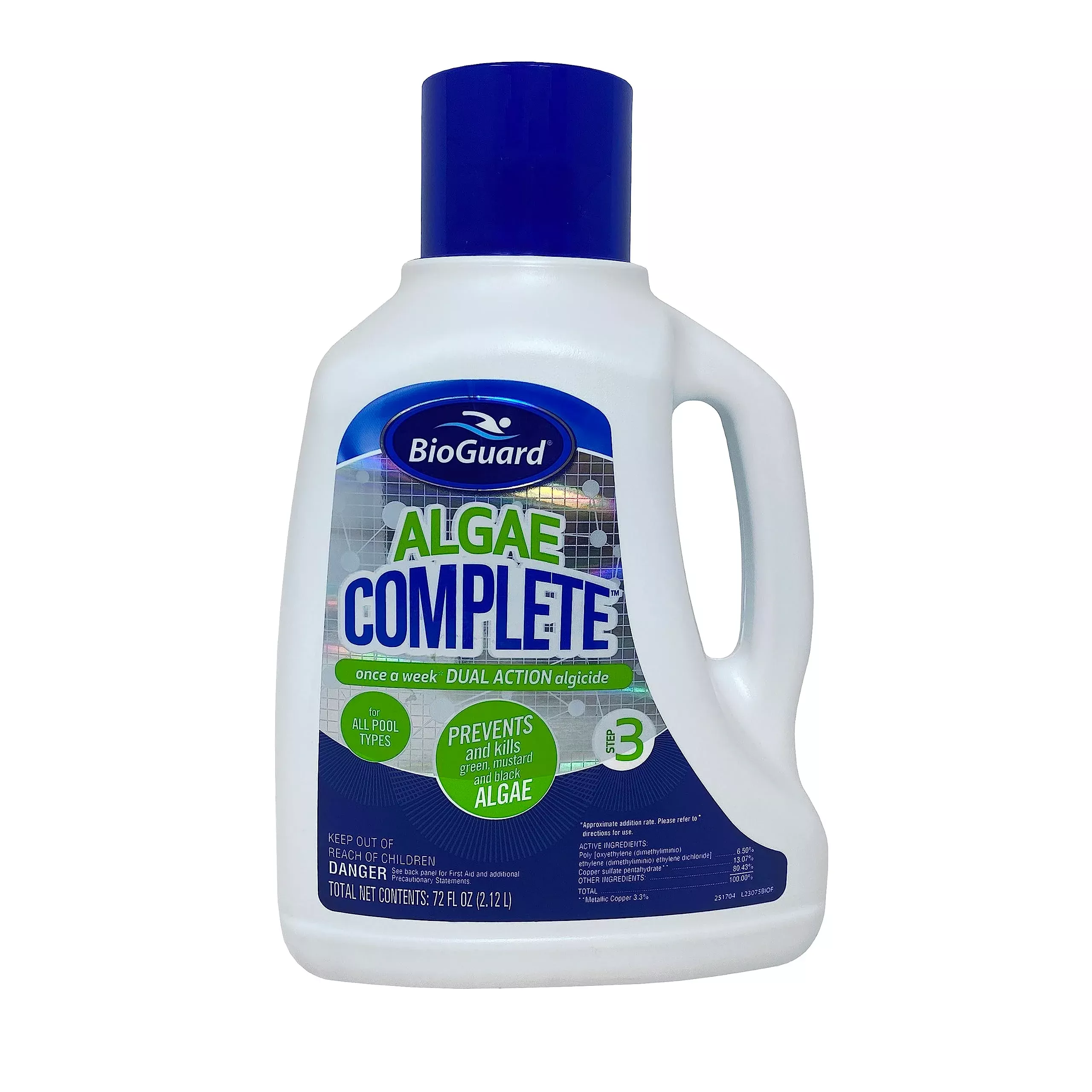 BioGuard Algae Complete 2L Dual Action Algaecide Non-Staining&Non Foaming 72oz