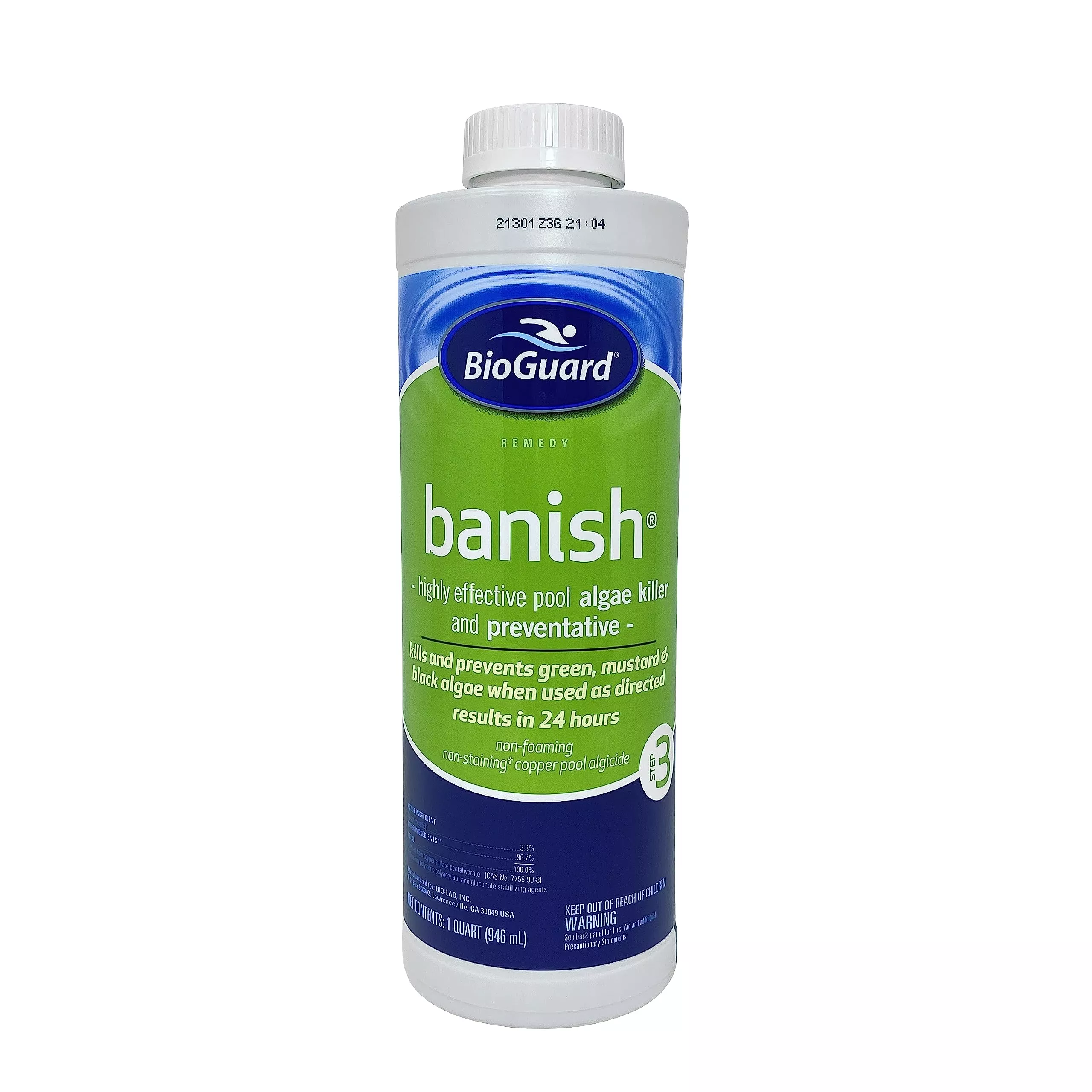 BioGuard Banish 23500BIO – Fast-Acting Algaecide 1 Quart
