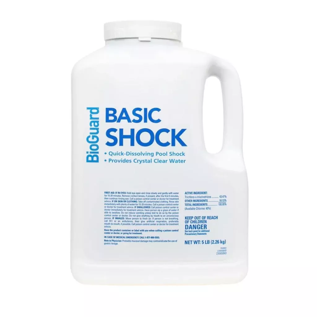 BioGuard Basic Shock – Quick Dissolving Granular Pool Shock 5 Lbs