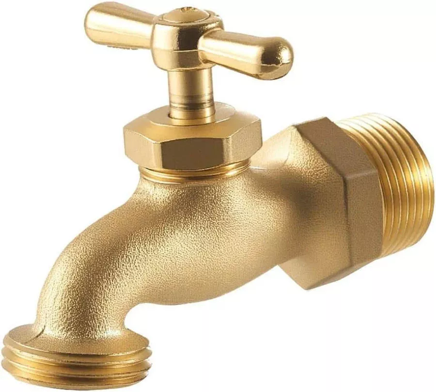 Brass hose bib 3/4” MIP x 3/4” GHT
