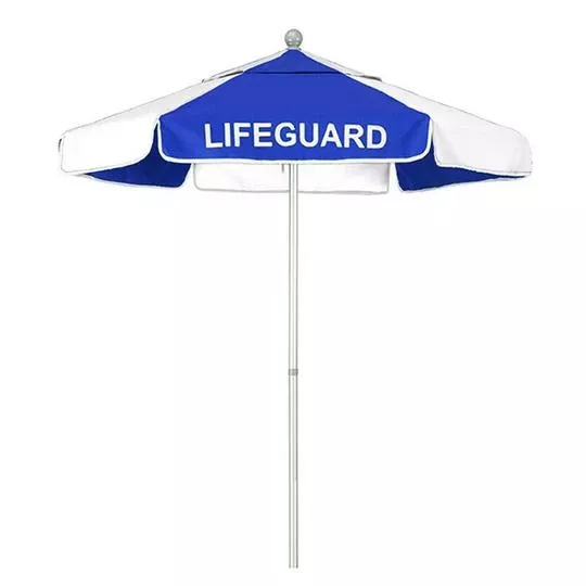 California Umbrella – 6′ Lifeguard Logo Umbrella, Blue