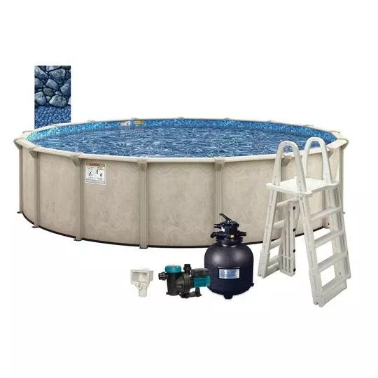 Cascade 24′ X 52″ Round Above Ground Pool Package
