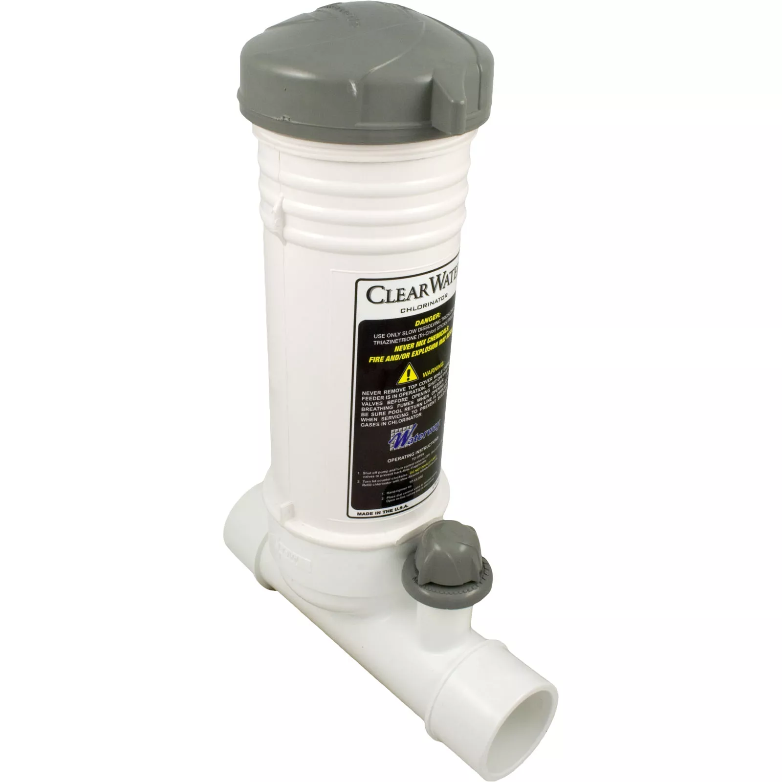 Chlorine Inline 100% Shut-Off 12 Tab Feeder