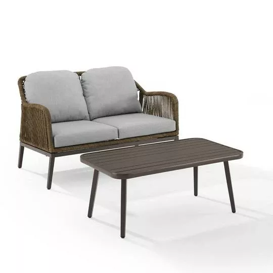 Crosley – Haven 2-Piece Outdoor Wicker Conversation Set