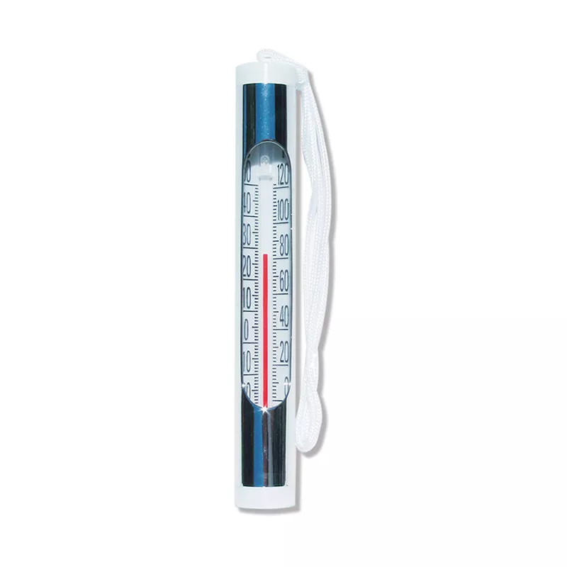 Deluxe Chrome / Brass Thermometer