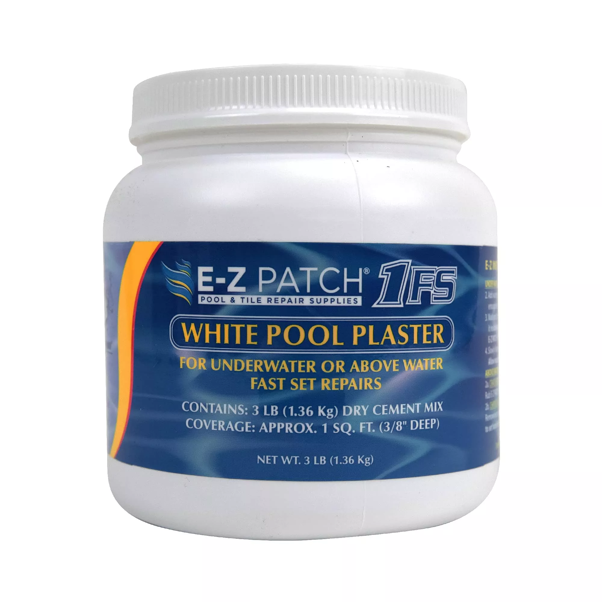 E-Z Patch White Pool Plaster Repair Kit – 3 lb
