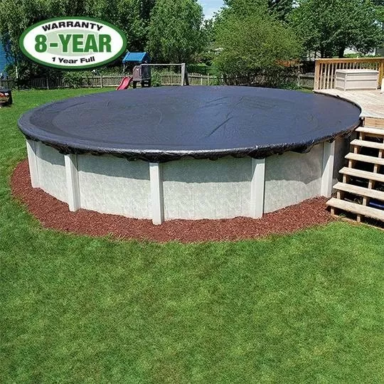 Economy 24′ Round Winter Pool Cover With 40 Cover Clips