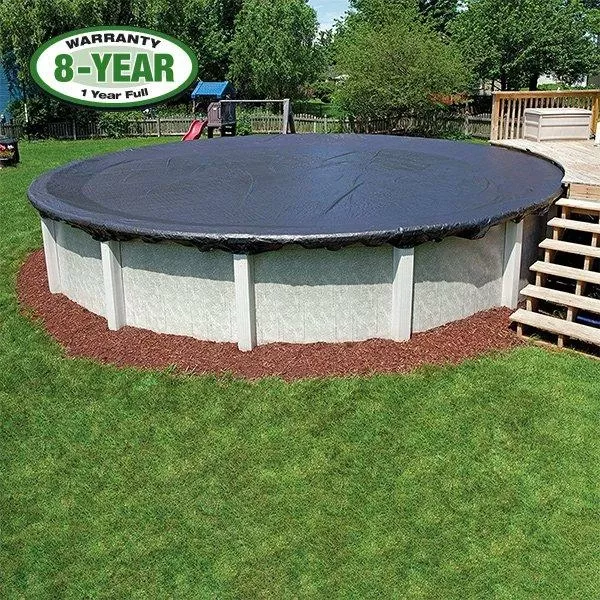 Economy 28′ Round Winter Pool Cover With 45 Cover Clips