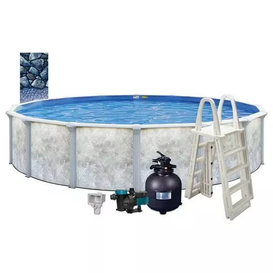 Eden 24′ X 52″ Round Above Ground Pool Package