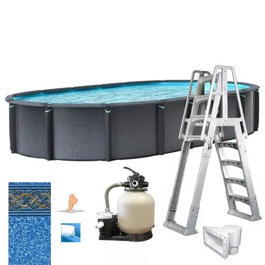 Edge 15’x30′ X 52″ Oval Above Ground Pool Package