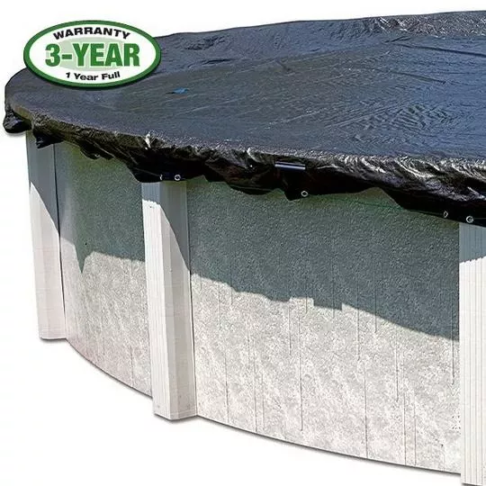 Fine Mesh 18′ X 33′ Oval Winter Pool Cover With 50 Cover Clips