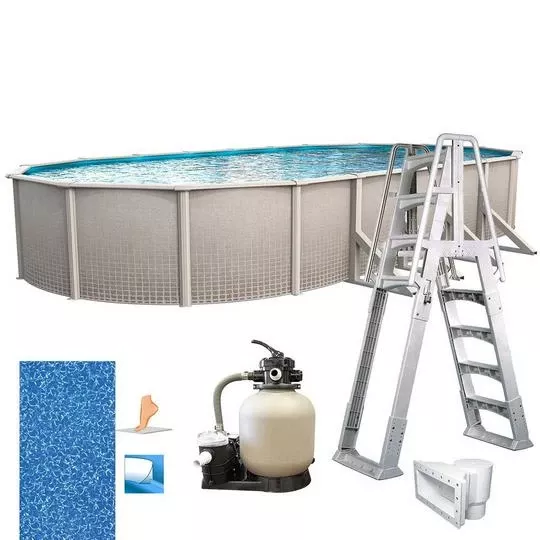 Freestyle 12’x24′ X 52″ Oval Above Ground Pool Package