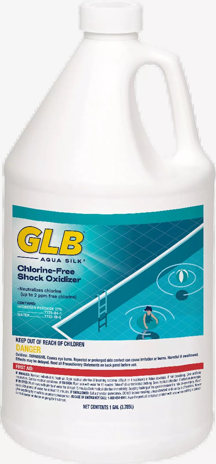 GLB Aqua Silk Chlorine-Free Shock Oxidizer 1 Gallon