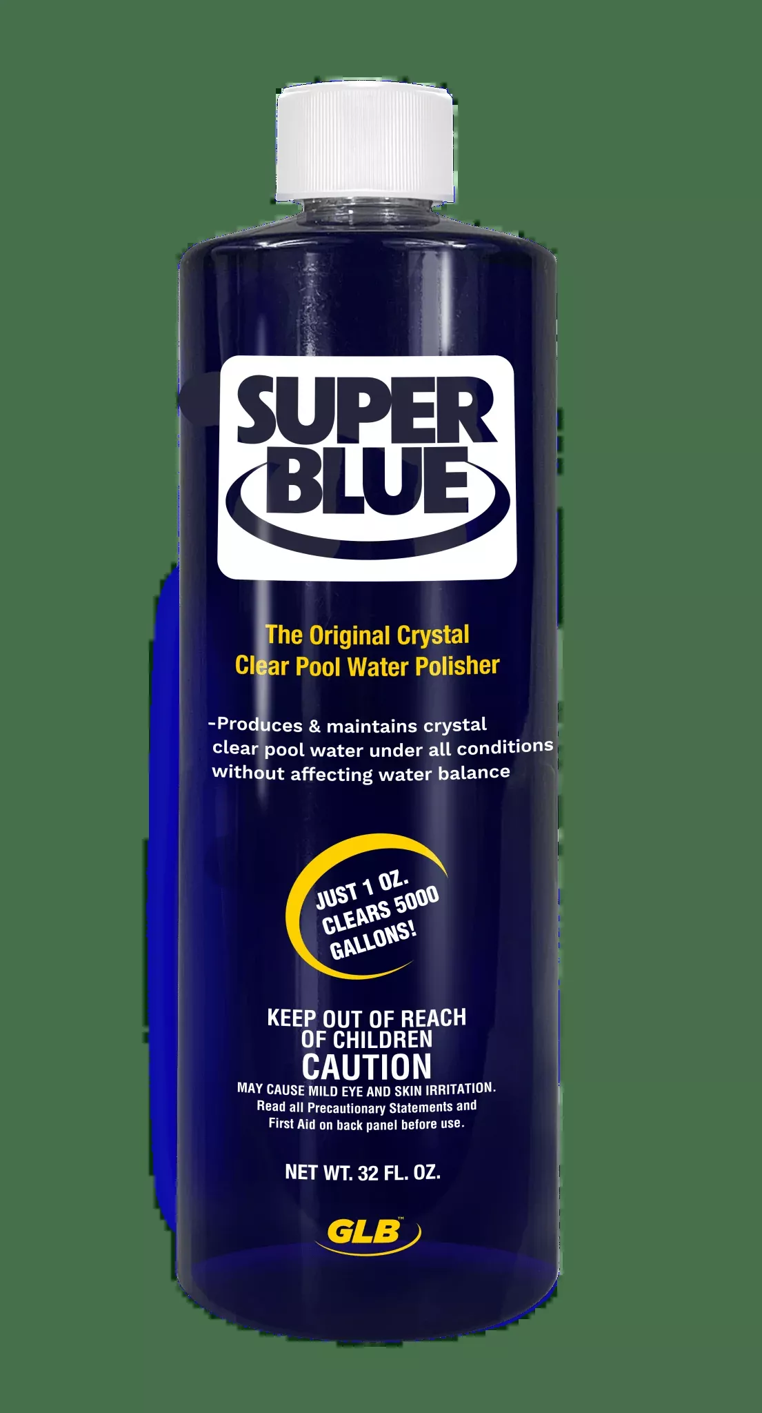 GLB Super Blue Pool Clarifier 1 qt Concentrate