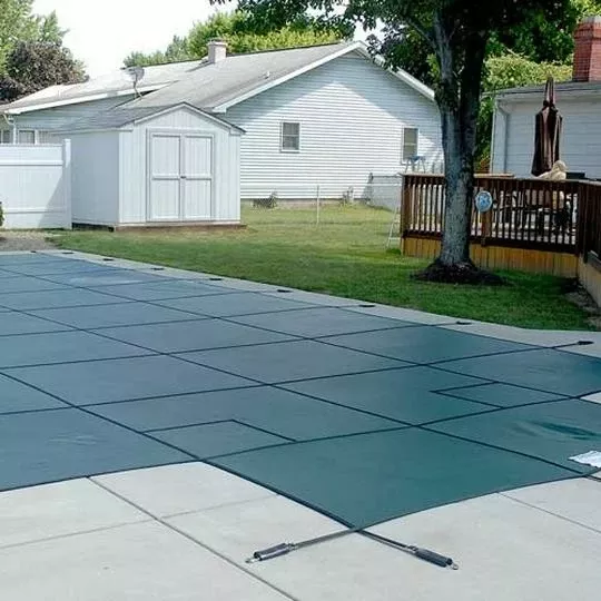 GLI – Original Mesh Safety Pool Cover 16×32 Ft Rectangle With Center Step