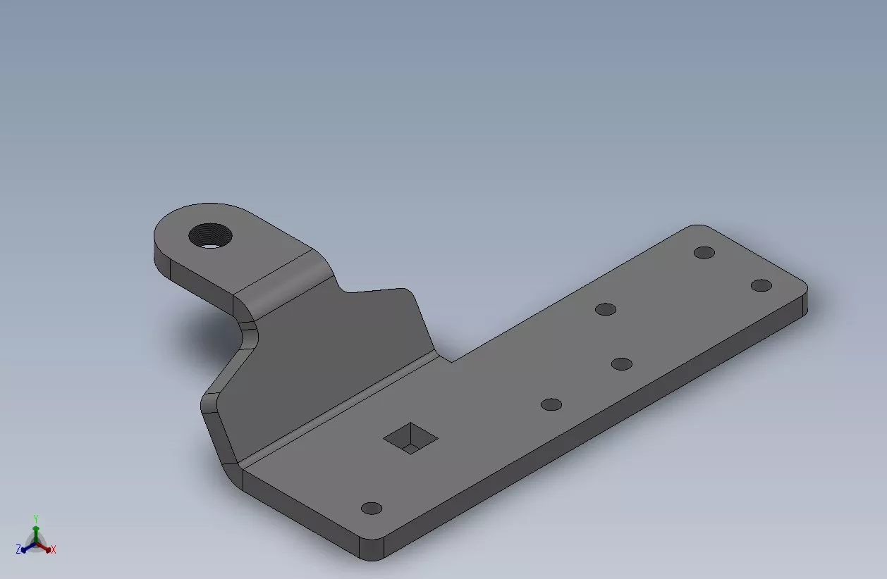 Glider Arm Under Stainless Cable Left Hand 1.0