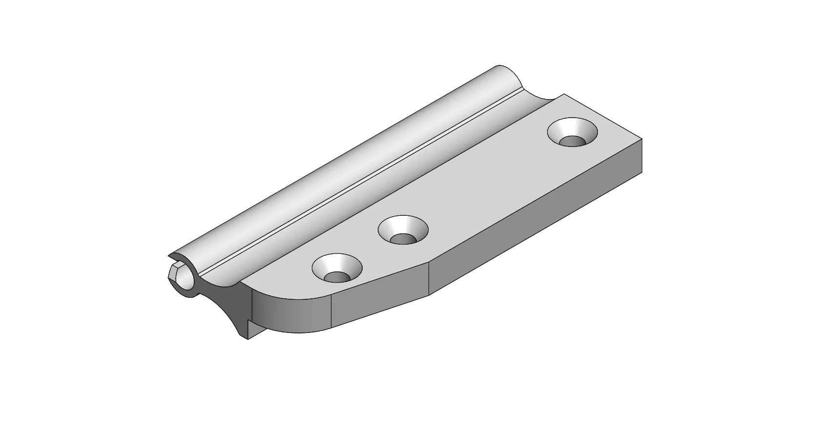 Glider Base Under Rope Left Hand (Slotted)