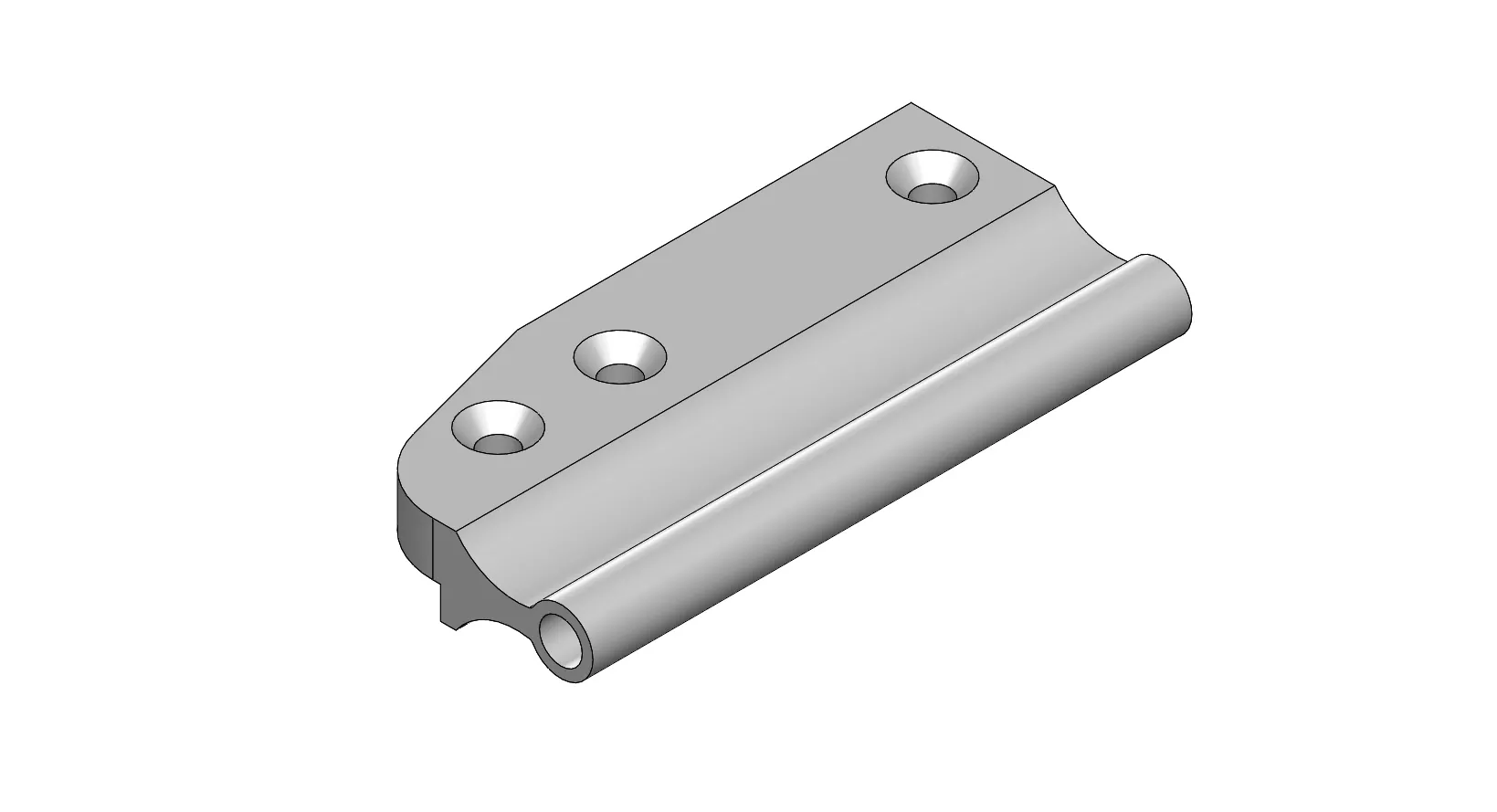 Glider Base Under Rope Right Hand Non-Slotted