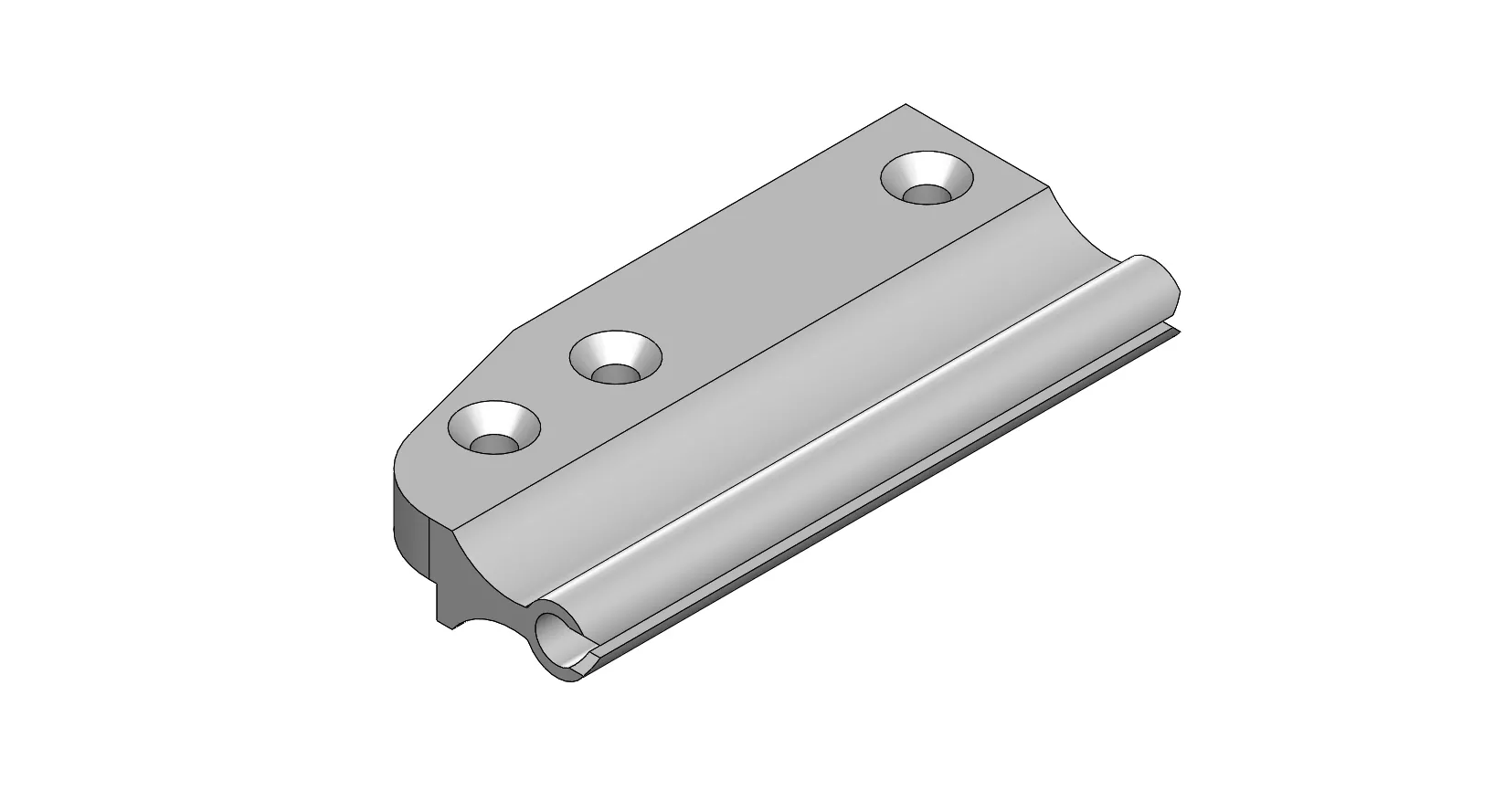 Glider Base Under Rope Right Hand (slotted)