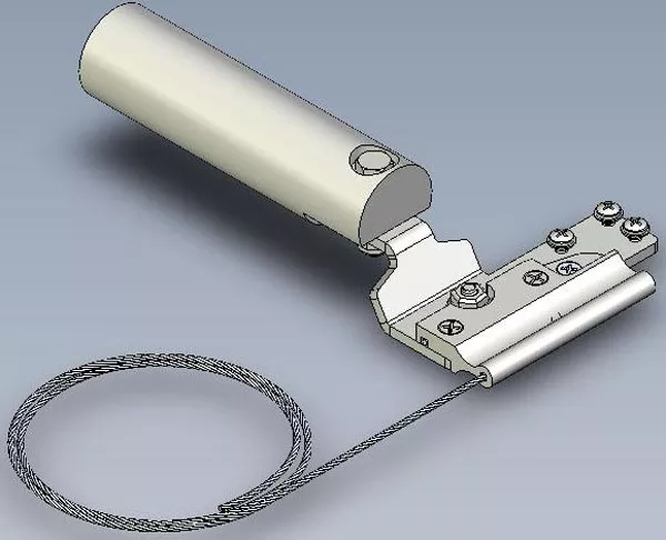 Glider and Dowel Under A Left Hand Stainless Cable 145'