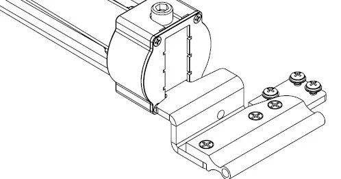 Glider Under Adjustable B Non-Slotted Assembly Set