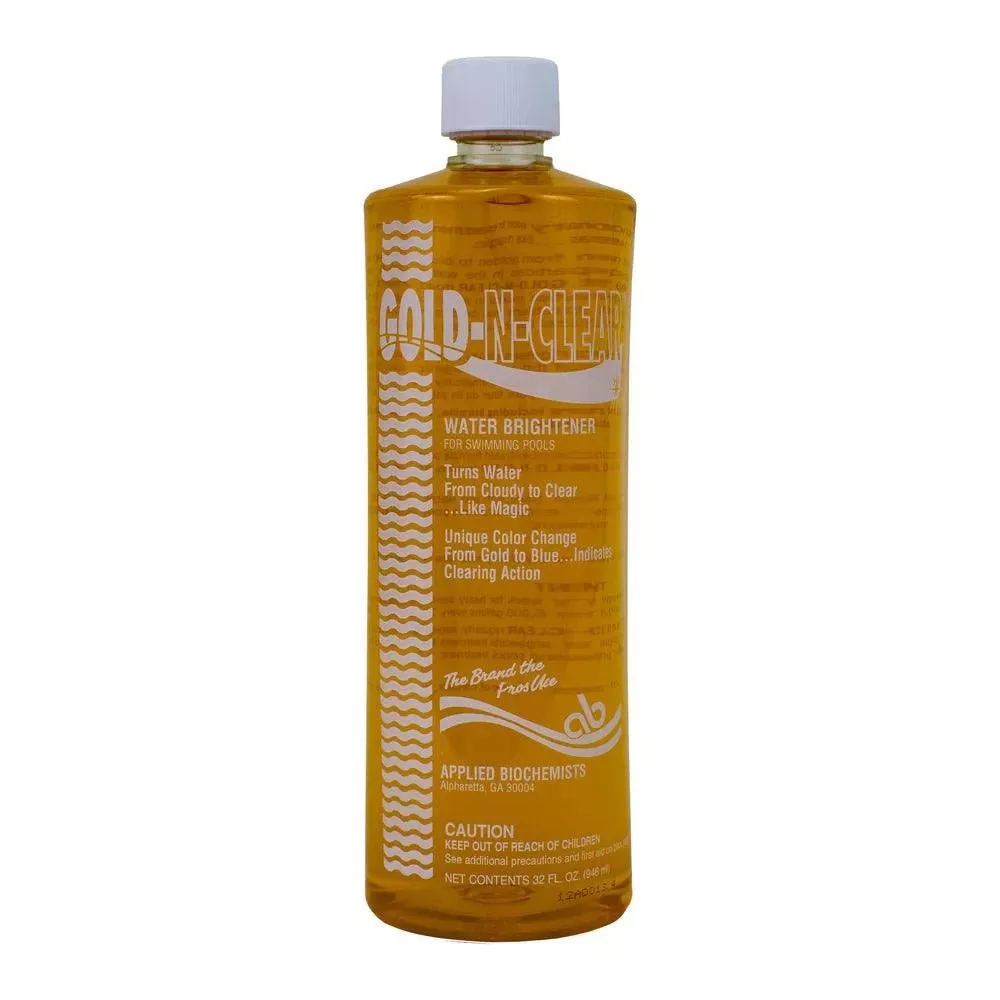 Gold and Clear Pool Clarifier 1 qt Fast-Acting