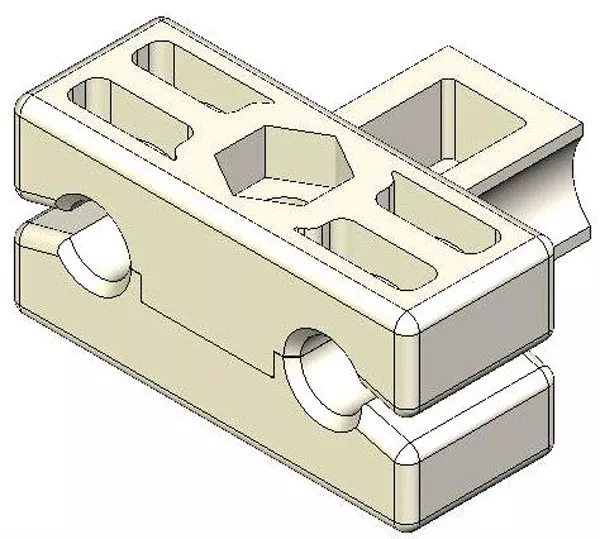 Guide Universal Double Sided Assembly (one side top and bottom)
