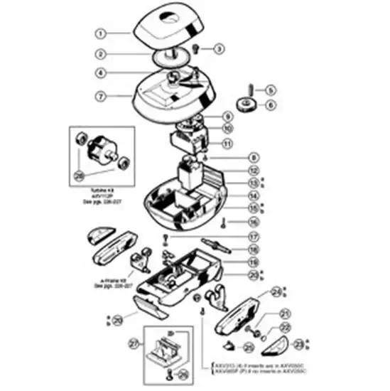 Hayward Black Pool Vac Wing Kit- AXV604BKP